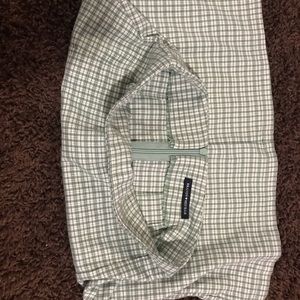 green and white plaid brandy skirt